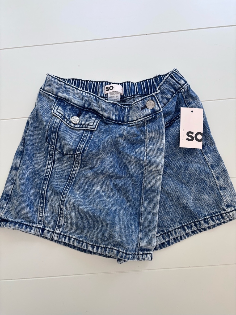 SO Denim Elastic Waist Jeans - Blue